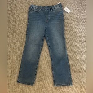 Good American Power Stretch Pull On Straight Size 3 Large Jeans in Indigo490 👖